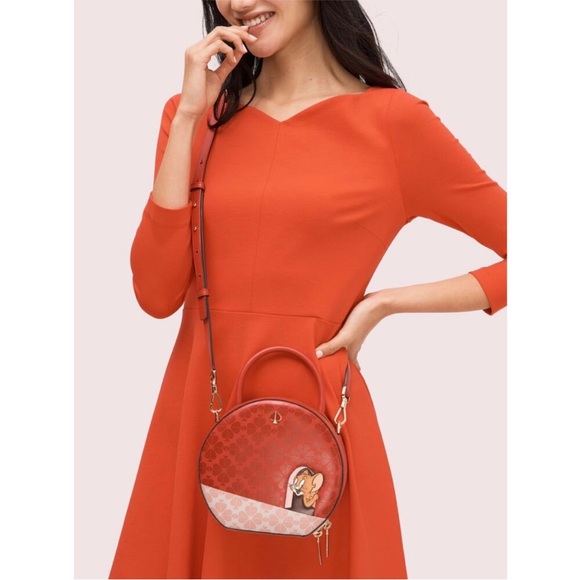 NWOT Kate Spade x Tom and Jerry Collab Red Pink Canteen
Crossbody Top Handle Bag - Picture 13 of 13
